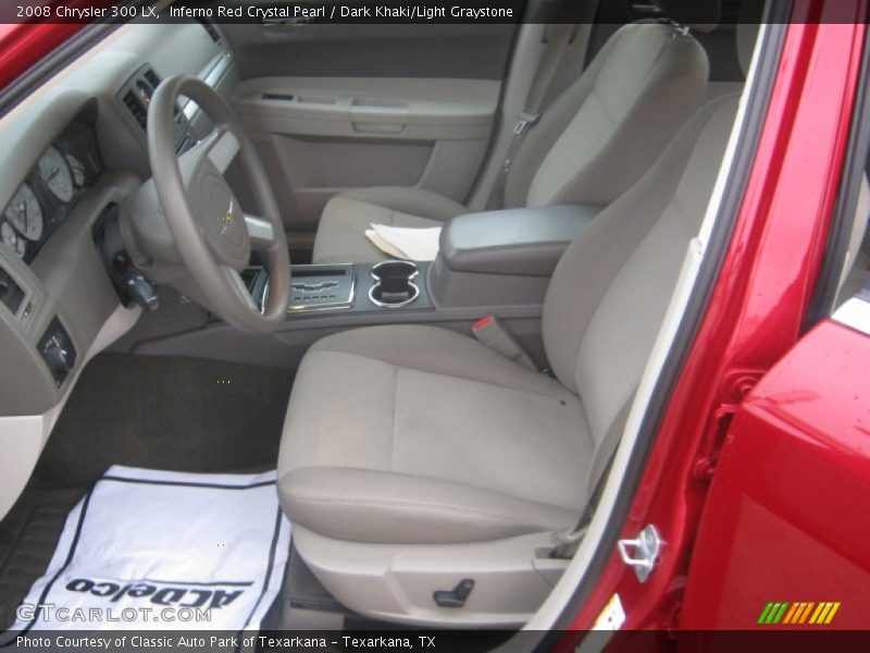 Inferno Red Crystal Pearl / Dark Khaki/Light Graystone 2008 Chrysler 300 LX