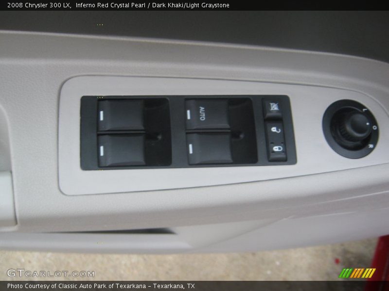 Inferno Red Crystal Pearl / Dark Khaki/Light Graystone 2008 Chrysler 300 LX