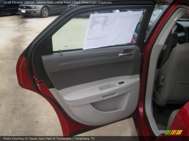 Inferno Red Crystal Pearl / Dark Khaki/Light Graystone 2008 Chrysler 300 LX