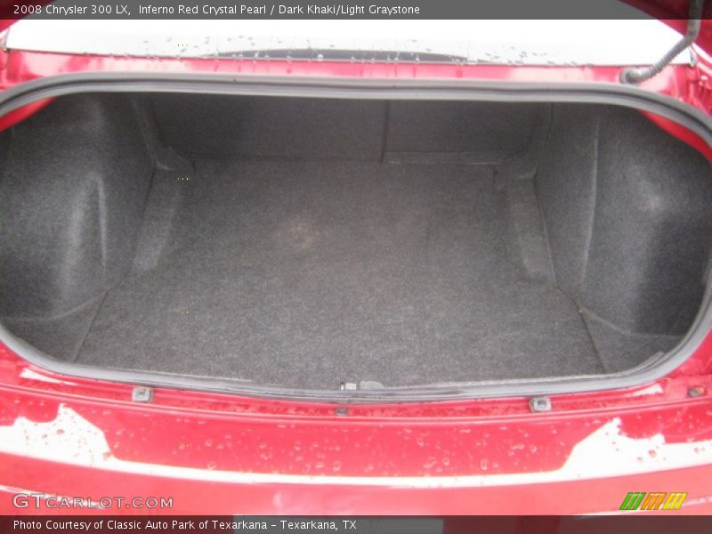 Inferno Red Crystal Pearl / Dark Khaki/Light Graystone 2008 Chrysler 300 LX