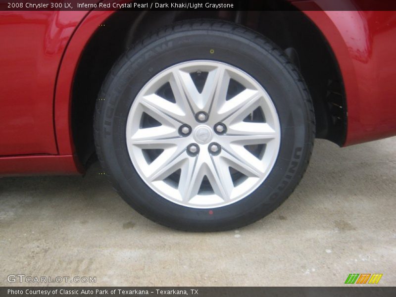 Inferno Red Crystal Pearl / Dark Khaki/Light Graystone 2008 Chrysler 300 LX