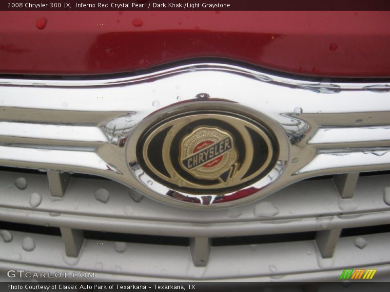 Inferno Red Crystal Pearl / Dark Khaki/Light Graystone 2008 Chrysler 300 LX