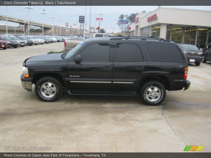 Black / Tan/Neutral 2003 Chevrolet Tahoe LS