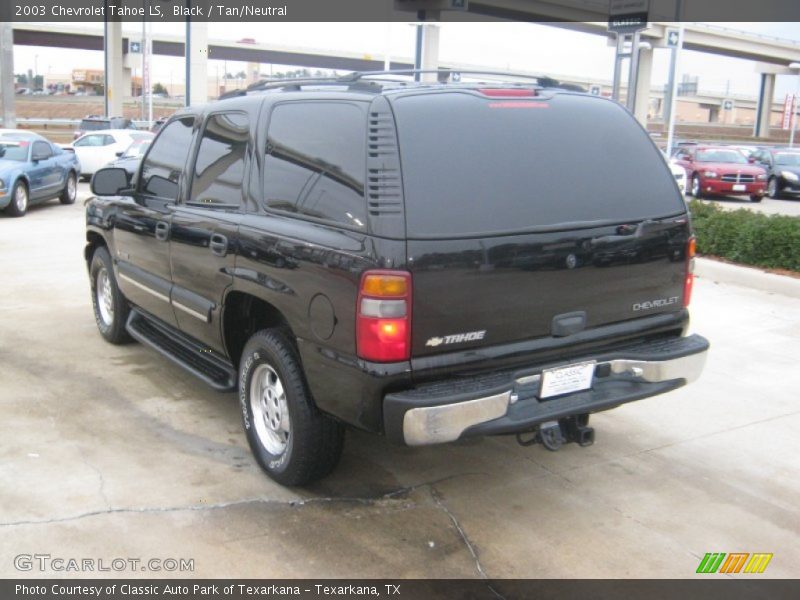 Black / Tan/Neutral 2003 Chevrolet Tahoe LS
