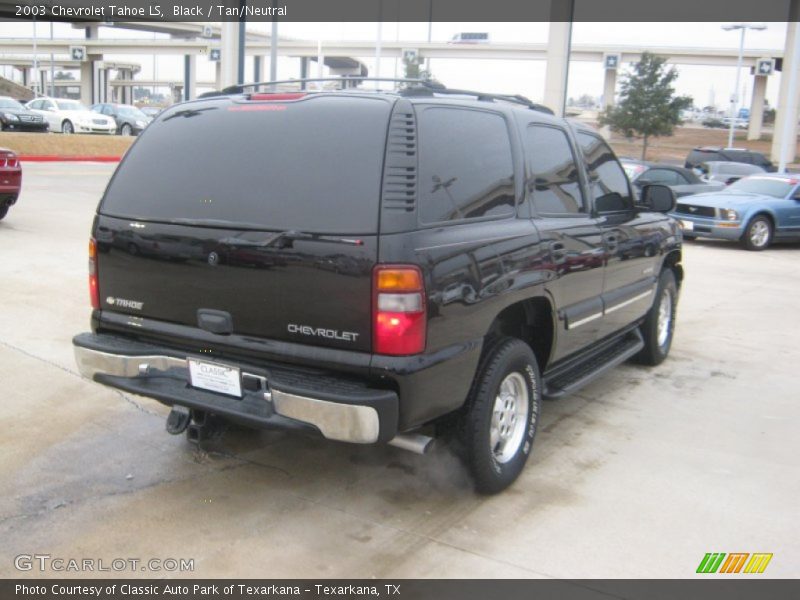 Black / Tan/Neutral 2003 Chevrolet Tahoe LS