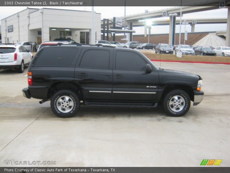 Black / Tan/Neutral 2003 Chevrolet Tahoe LS