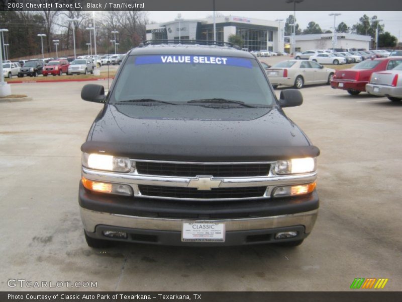 Black / Tan/Neutral 2003 Chevrolet Tahoe LS