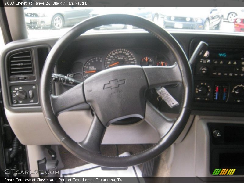 Black / Tan/Neutral 2003 Chevrolet Tahoe LS