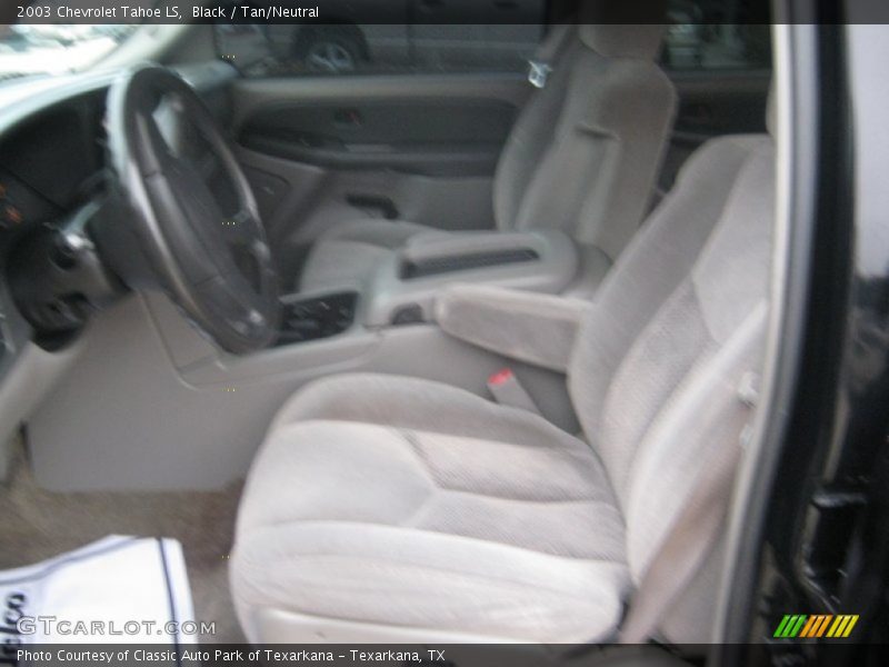 Black / Tan/Neutral 2003 Chevrolet Tahoe LS