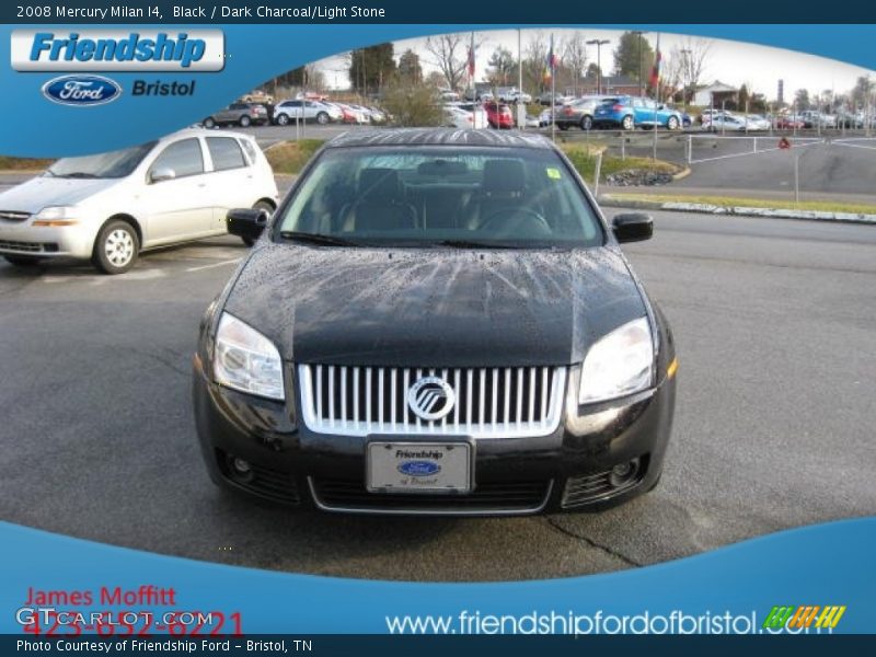 Black / Dark Charcoal/Light Stone 2008 Mercury Milan I4