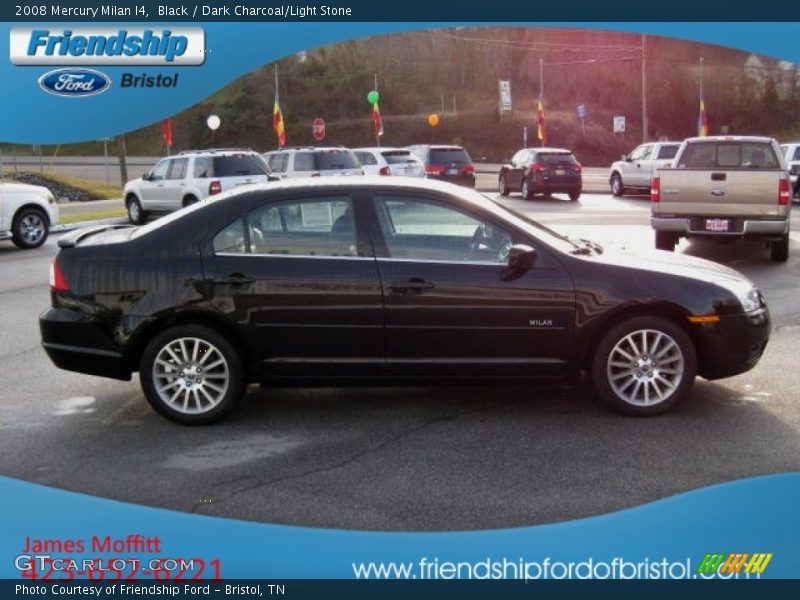 Black / Dark Charcoal/Light Stone 2008 Mercury Milan I4