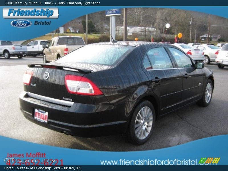 Black / Dark Charcoal/Light Stone 2008 Mercury Milan I4