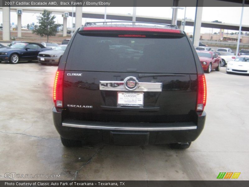 Black Raven / Ebony/Ebony 2007 Cadillac Escalade AWD