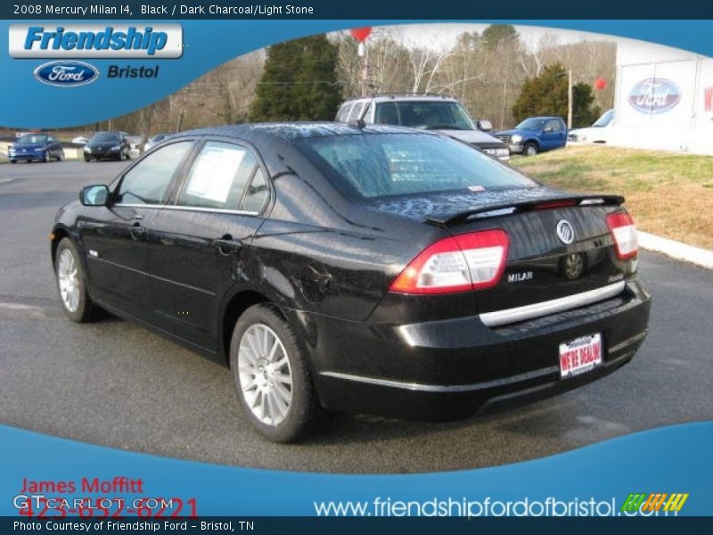 Black / Dark Charcoal/Light Stone 2008 Mercury Milan I4