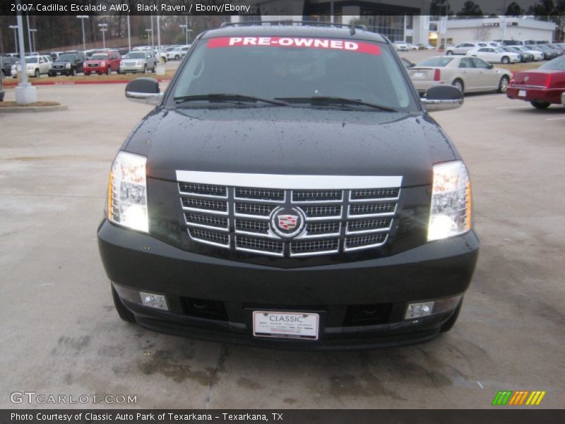 Black Raven / Ebony/Ebony 2007 Cadillac Escalade AWD
