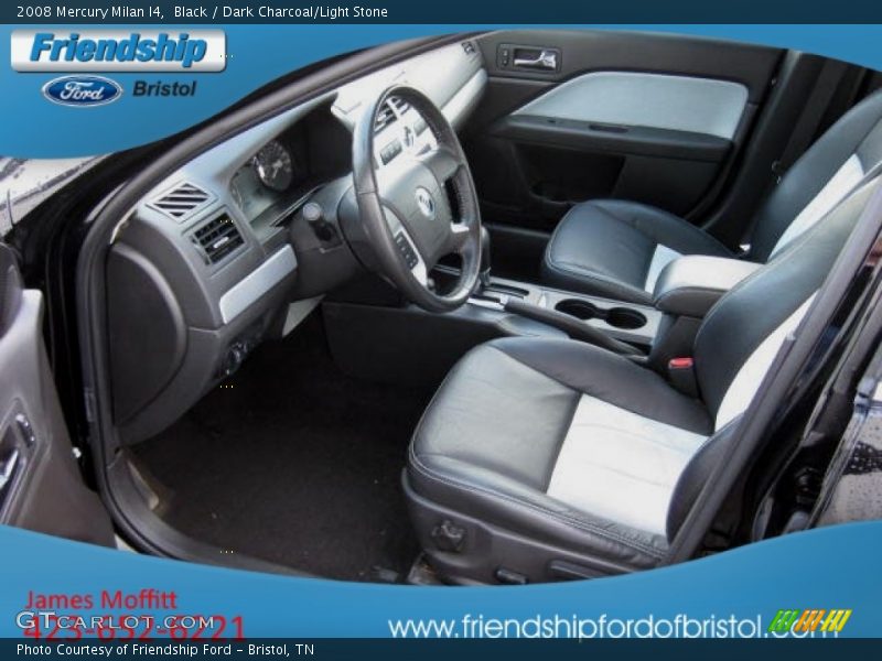 Black / Dark Charcoal/Light Stone 2008 Mercury Milan I4
