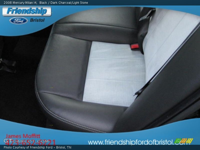 Black / Dark Charcoal/Light Stone 2008 Mercury Milan I4