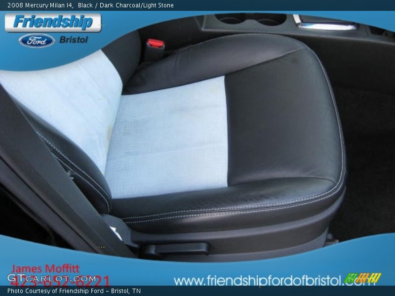 Black / Dark Charcoal/Light Stone 2008 Mercury Milan I4