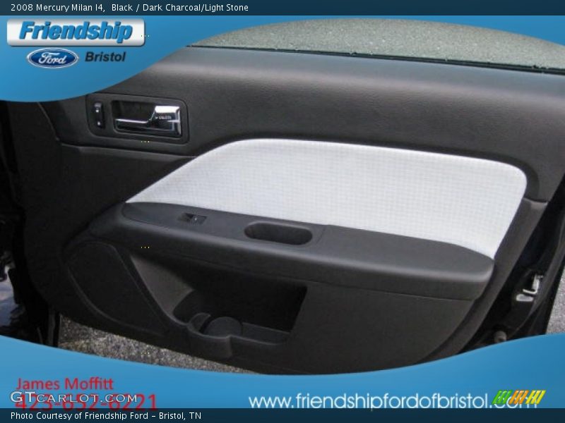 Black / Dark Charcoal/Light Stone 2008 Mercury Milan I4