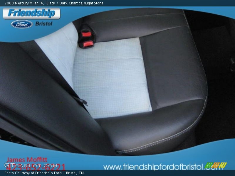 Black / Dark Charcoal/Light Stone 2008 Mercury Milan I4