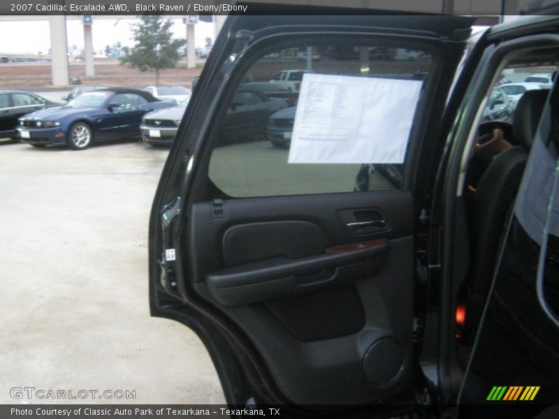 Black Raven / Ebony/Ebony 2007 Cadillac Escalade AWD