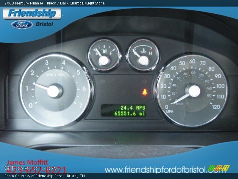 Black / Dark Charcoal/Light Stone 2008 Mercury Milan I4