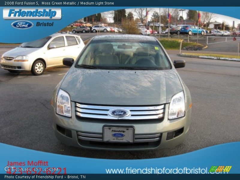 Moss Green Metallic / Medium Light Stone 2008 Ford Fusion S