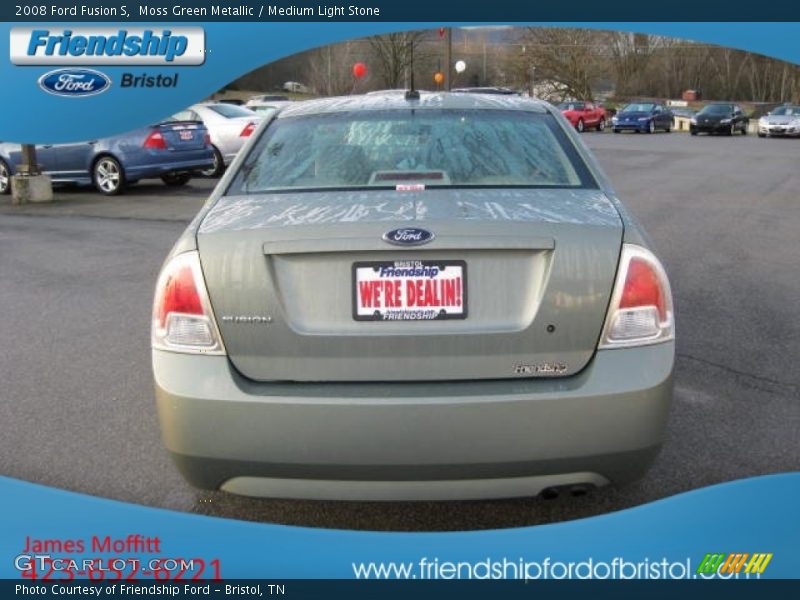 Moss Green Metallic / Medium Light Stone 2008 Ford Fusion S