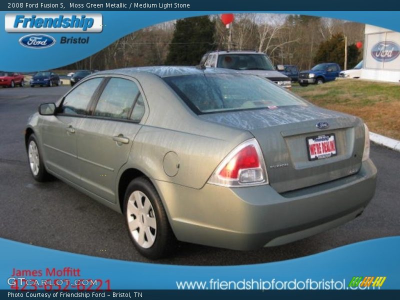 Moss Green Metallic / Medium Light Stone 2008 Ford Fusion S