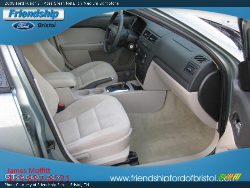 Moss Green Metallic / Medium Light Stone 2008 Ford Fusion S