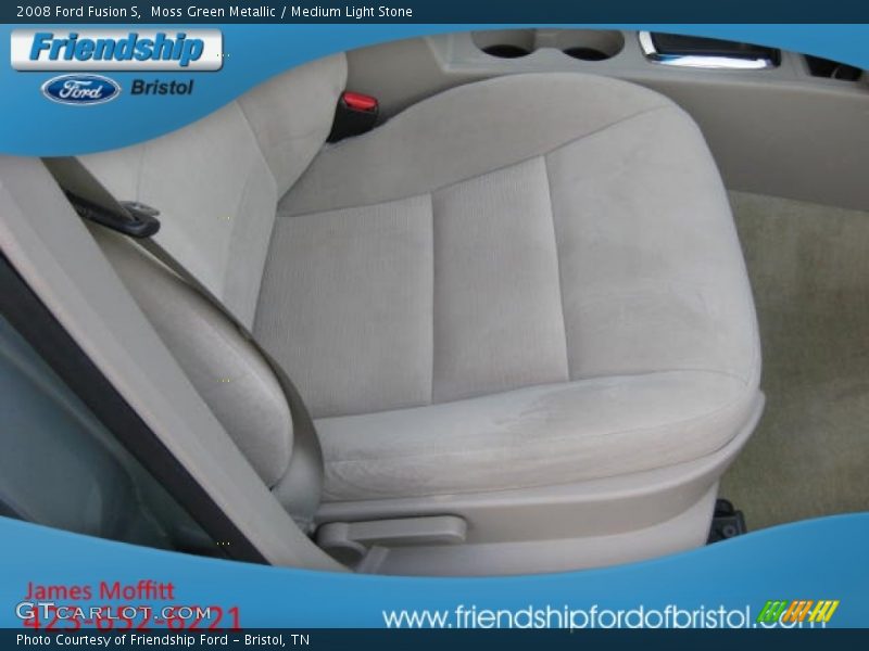 Moss Green Metallic / Medium Light Stone 2008 Ford Fusion S