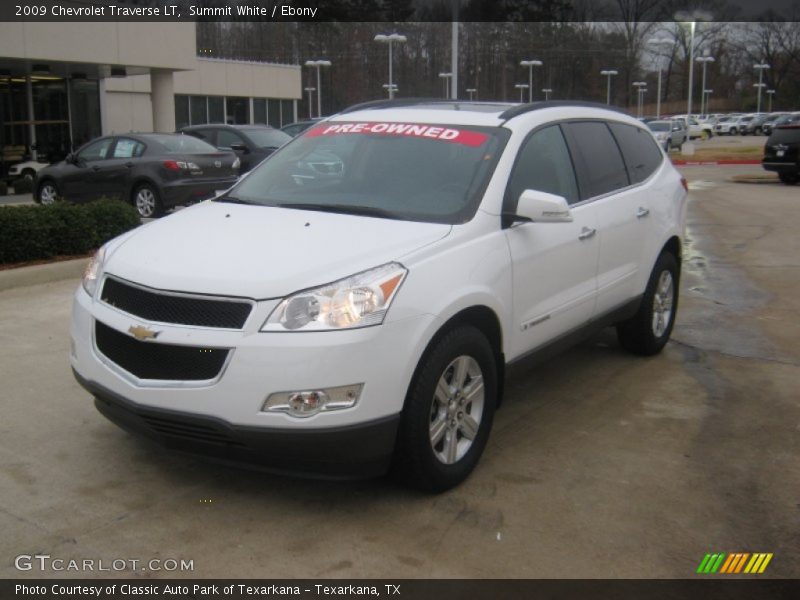 Summit White / Ebony 2009 Chevrolet Traverse LT