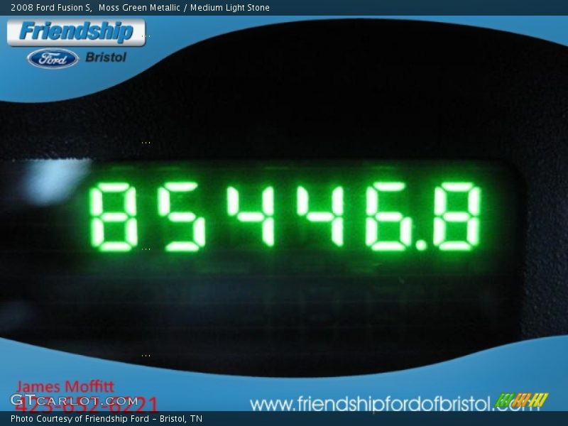 Moss Green Metallic / Medium Light Stone 2008 Ford Fusion S