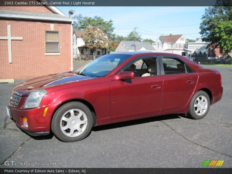 Garnet Red / Light Neutral 2003 Cadillac CTS Sedan