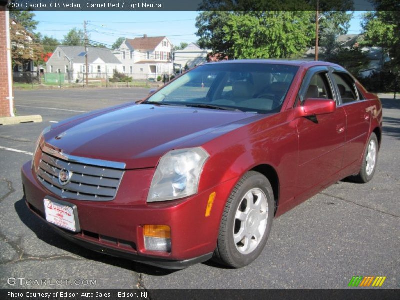 Garnet Red / Light Neutral 2003 Cadillac CTS Sedan