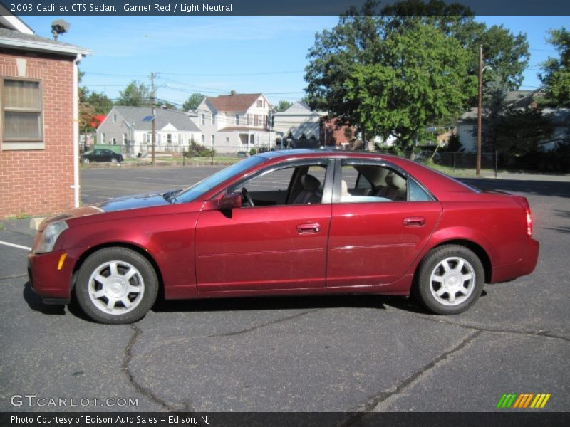 Garnet Red / Light Neutral 2003 Cadillac CTS Sedan