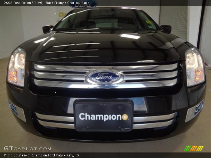 Black Ebony / Charcoal Black 2008 Ford Fusion SEL V6