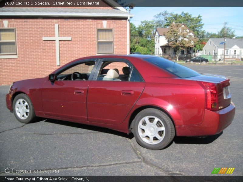 Garnet Red / Light Neutral 2003 Cadillac CTS Sedan