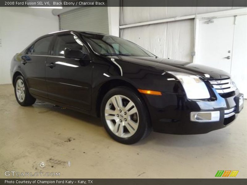 Black Ebony / Charcoal Black 2008 Ford Fusion SEL V6