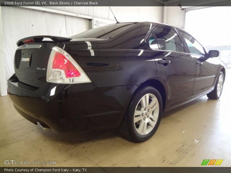 Black Ebony / Charcoal Black 2008 Ford Fusion SEL V6