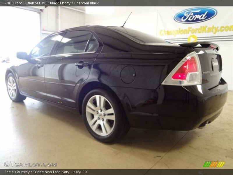 Black Ebony / Charcoal Black 2008 Ford Fusion SEL V6