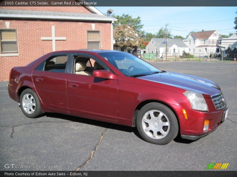 Garnet Red / Light Neutral 2003 Cadillac CTS Sedan