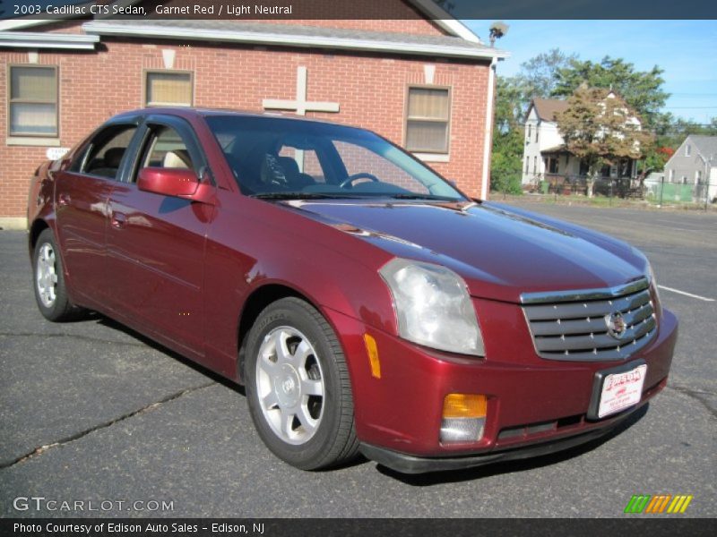 Garnet Red / Light Neutral 2003 Cadillac CTS Sedan