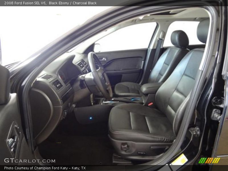 Black Ebony / Charcoal Black 2008 Ford Fusion SEL V6