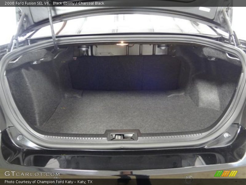 Black Ebony / Charcoal Black 2008 Ford Fusion SEL V6