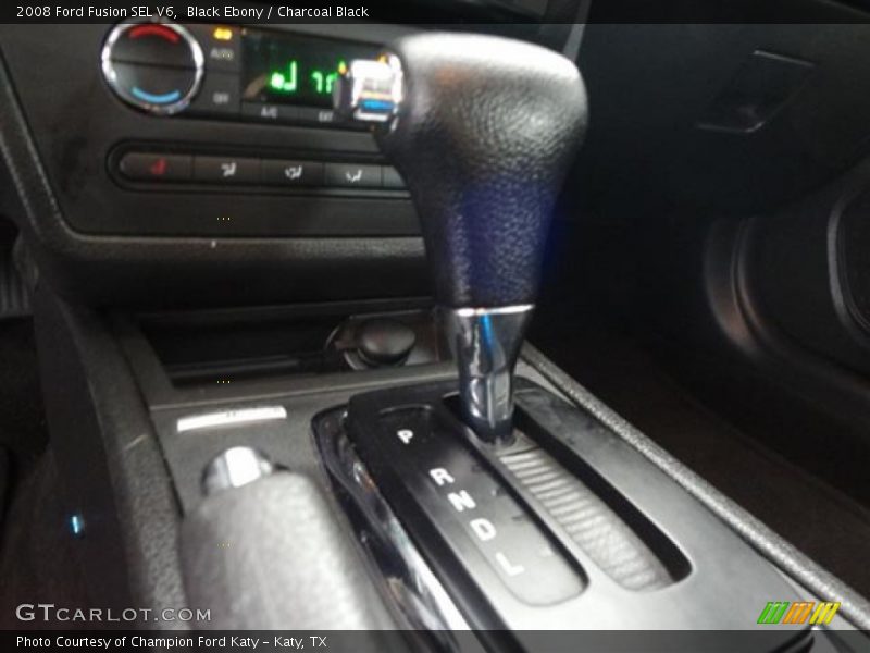 Black Ebony / Charcoal Black 2008 Ford Fusion SEL V6