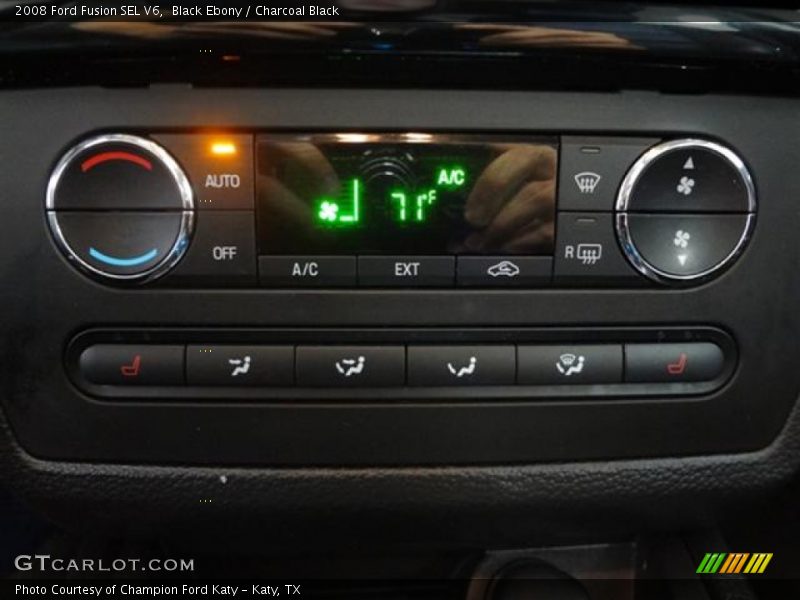 Black Ebony / Charcoal Black 2008 Ford Fusion SEL V6