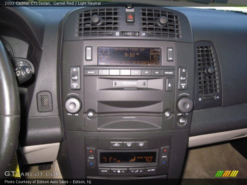 Garnet Red / Light Neutral 2003 Cadillac CTS Sedan