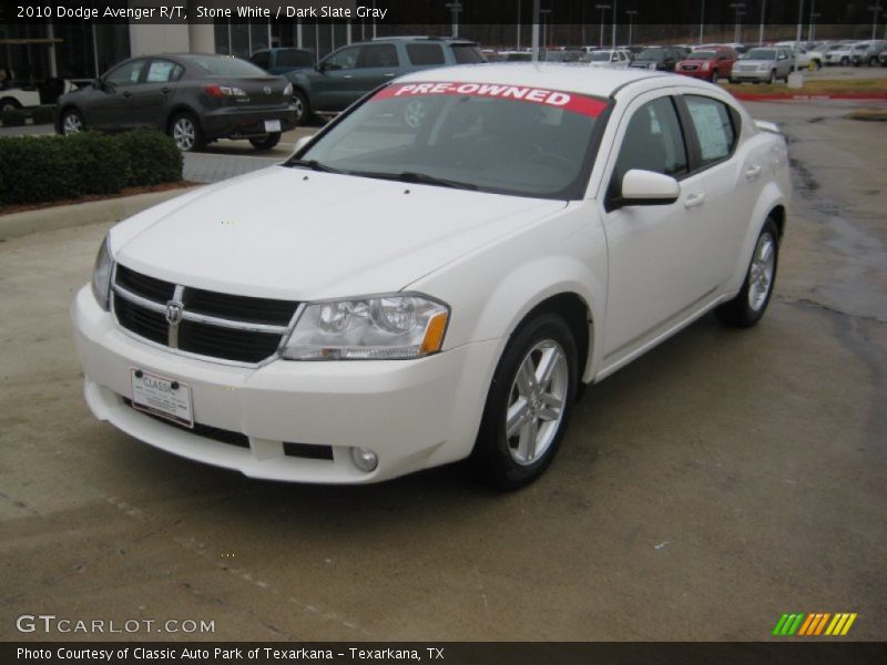 Stone White / Dark Slate Gray 2010 Dodge Avenger R/T