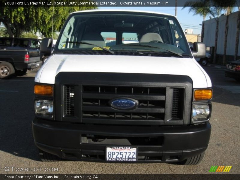Oxford White / Medium Flint 2008 Ford E Series Van E250 Super Duty Commericial Extended
